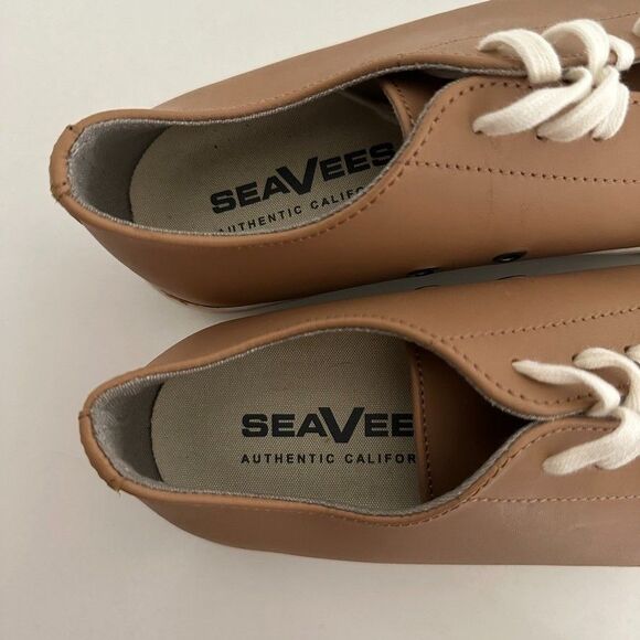 SeaVees Army Issue Low Mojave Beeswax Brown Sneakers Leather Women's Size 5.5 - Picture 8 of 11